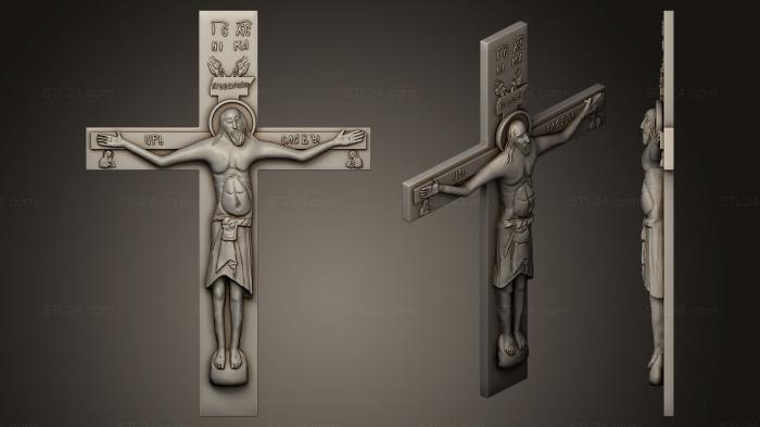 Crosses (crucifix 12, KRS_0189) 3D models for cnc